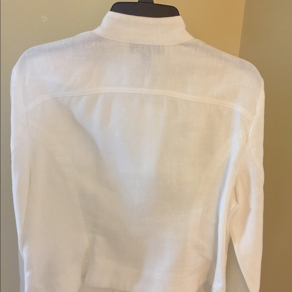 HOST PICK 🎉🎊INC, Linen White Bomber Jacket!❌❌SOLD - Picture 8 of 10